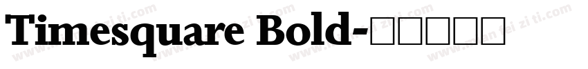 Timesquare Bold字体转换